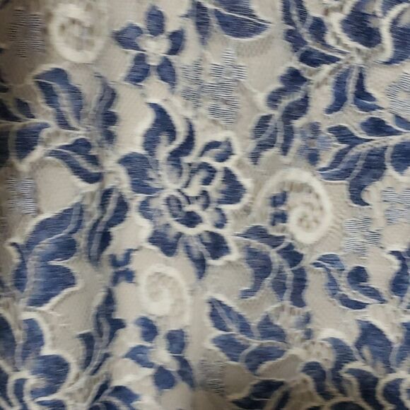 TOMMY Hilfiger Floral blue and cream Lace Blue Dress size 8 - Picture 4 of 8